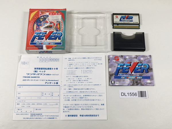 DL1556 Fever Sankyo Koushiki Pachinko Simulation BOXED Wonder Swan Bandai Japan