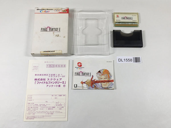 DL1558 FINAL FANTASY II BOXED Wonder Swan Bandai Japan