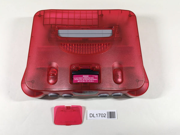 DL1702 Tested Working - Nintendo 64 Clear Red Console N64 Japan