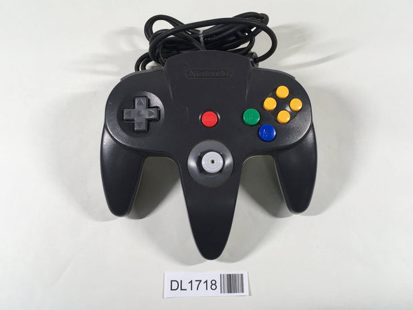 DL1718 Tested Working - Nintendo 64 Controller Black & Gray N64 Japan