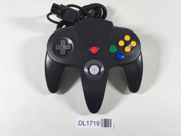 DL1719 Tested Working - Nintendo 64 Controller Black & Gray N64 Japan