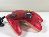 DL1721 Tested Working - Nintendo 64 Controller Clear Red N64 Japan