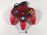 DL1722 Tested Working - Nintendo 64 Controller Clear Red N64 Japan