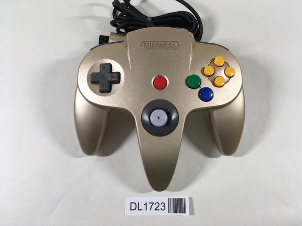 DL1723 Tested Working - Nintendo 64 Controller Gold N64 Japan