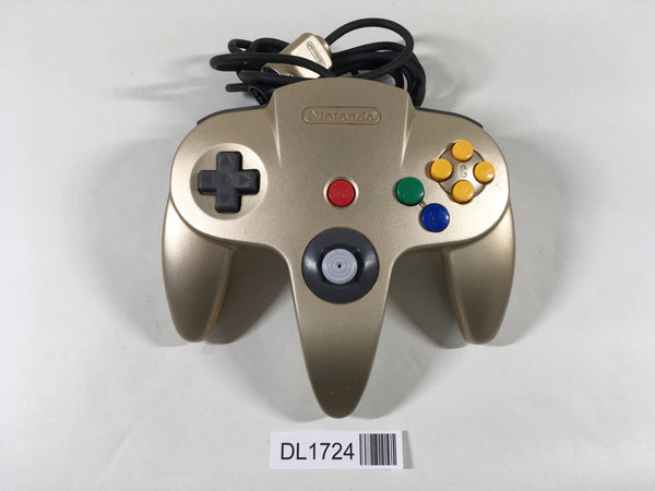 DL1724 Tested Working - Nintendo 64 Controller Gold N64 Japan