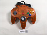 DL3670 Tested Working Nintendo 64 Controller Clear Orange & Black Console Japan