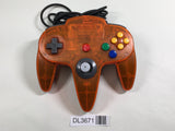 DL3671 Tested Working Nintendo 64 Controller Clear Orange & Black Console Japan