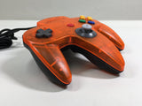 DL3671 Tested Working Nintendo 64 Controller Clear Orange & Black Console Japan