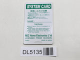 System Card PC Engine TurboGrafx HU Japan - DL5135