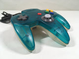 Nintendo 64 Controller Clear Blue Console Nintendo Japan - Tested Working DL5228