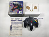 Nintendo 64 Controller Black Console Boxed Japan - Tested Working DL6616