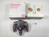 Nintendo 64 Controller Clear Purple Console Boxed Japan - Tested Working DL6617