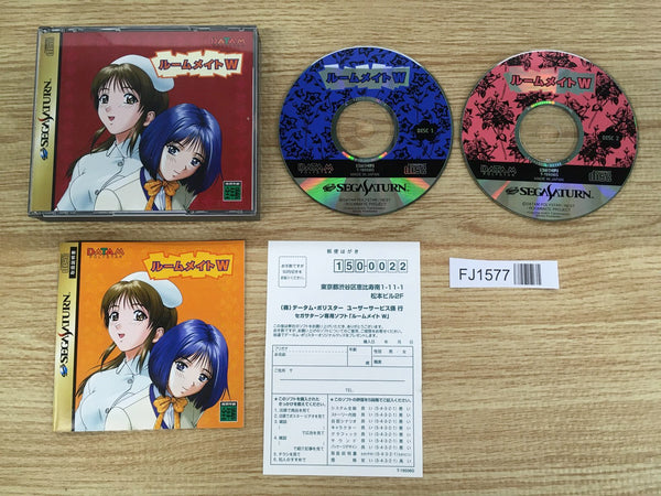 FJ1577 Roommate W hutari two presons Sega Saturn Japan