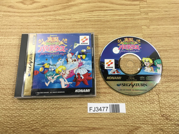 FJ3477 Jikkyou Oshaberi Parodius Forever With Me Sega Saturn Japan