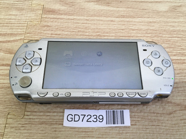 GD7239 Plz Read Item Condi PSP-2000 ICE Silver SONY PSP Console Japan