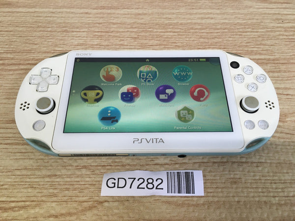 GD7282 Plz Read Item Co PS Vita PCH-2000 LIGHT BLUE WIHTE SONY PSP Console Japan