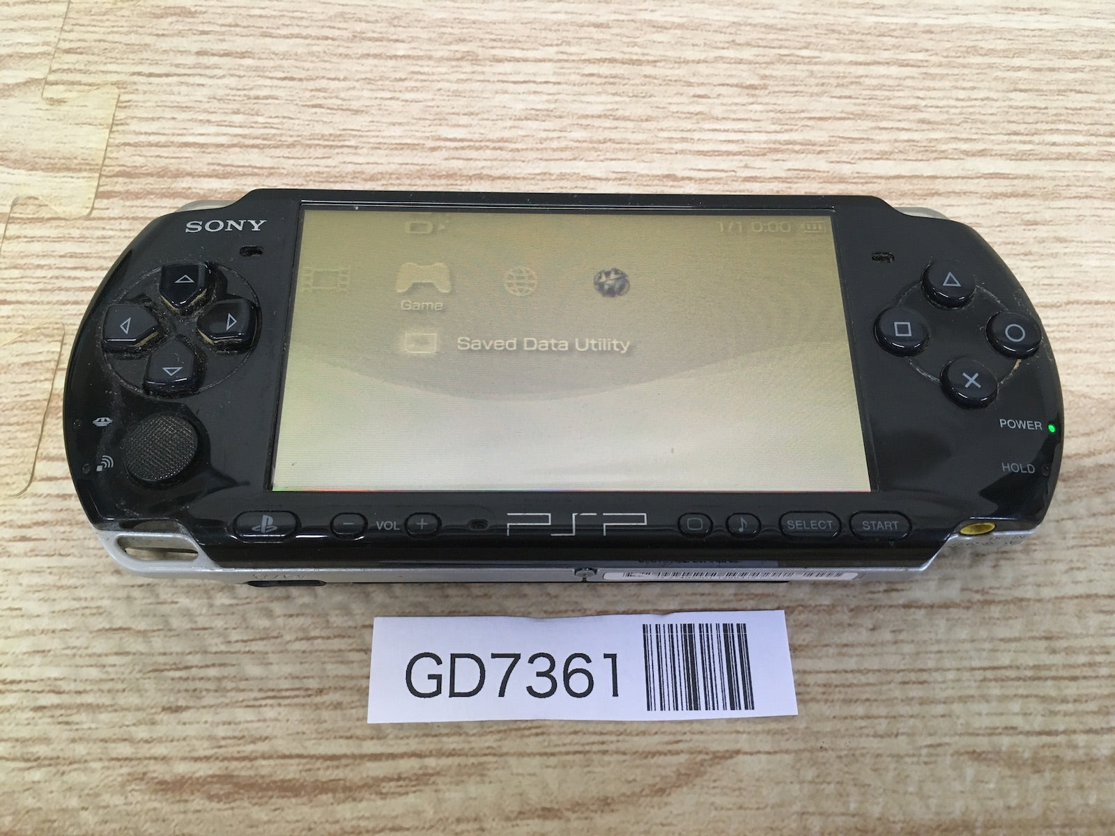 GD7361 Plz Read Item Condi PSP-3000 PIANO BLACK SONY PSP