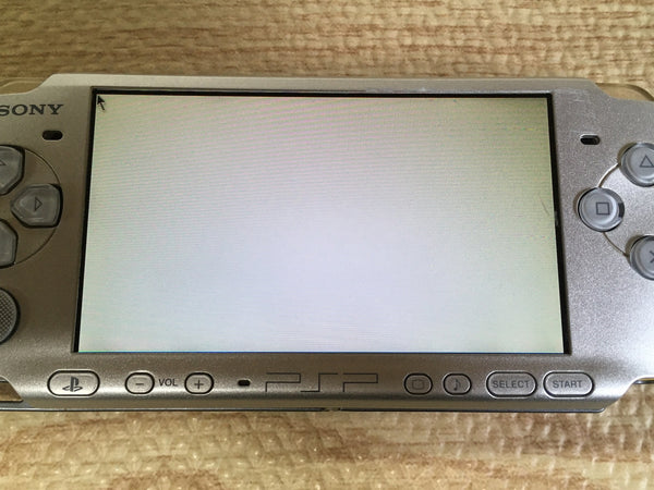 PSP3000   送料込みにしました GD7366 Plz Read Item Condi PSP-3000 MYSTIC Silver SONY PSP