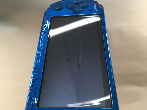 GD7376 Plz Read Item Condi PSP-3000 VIBRANT BLUE SONY PSP