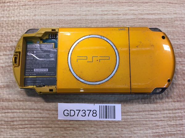 GD7378 Not Working PSP-3000 BRIGHT YELLOW SONY PSP Console