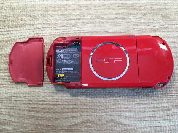 GD7381 Plz Read Item Condi PSP-3000 BLACK & RED SONY PSP
