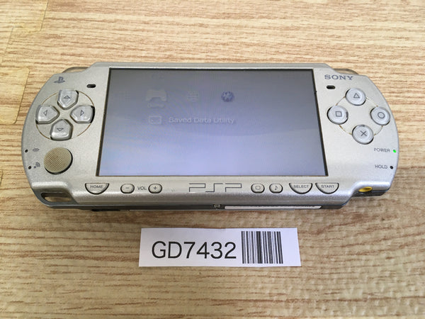 GD7432 Plz Read Item Condi PSP-2000 ICE Silver SONY PSP Console Japan