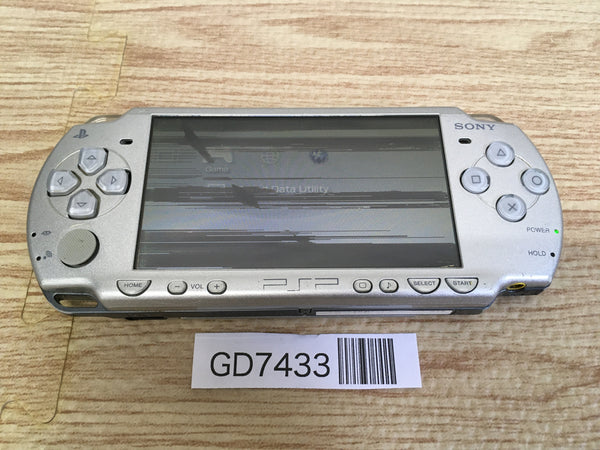 GD7433 Plz Read Item Condi PSP-2000 ICE Silver SONY PSP Console Japan