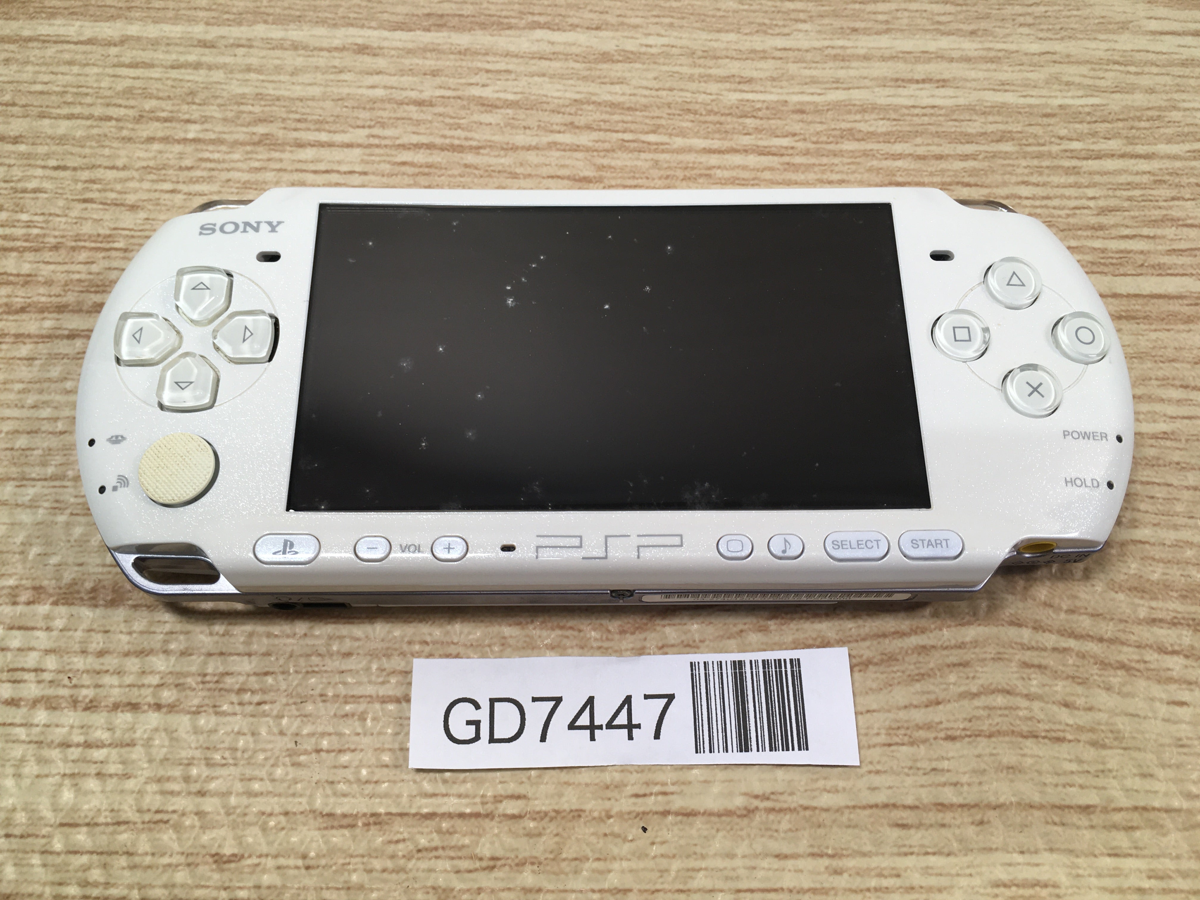 GD7447 Not Working PSP-3000 PEARL WHITE SONY PSP Console