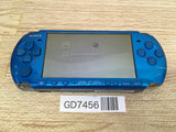 GD7456 Plz Read Item Condi PSP-3000 VIBRANT BLUE SONY PSP Console Japan