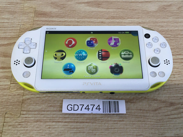 GD7474 Plz Read Item Co PS Vita PCH-2000 LIME GREEN WHITE SONY PSP Console Japan