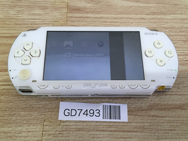 GD7493 Plz Read Item Condi PSP-1000 CERAMIC WHITE SONY PSP Console Japan