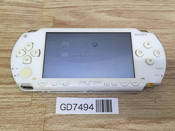GD7494 Plz Read Item Condi PSP-1000 CERAMIC WHITE SONY PSP Console Japan