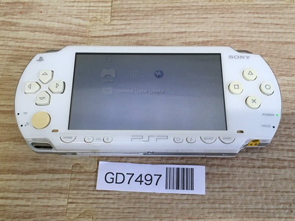 GD7497 Plz Read Item Condi PSP-1000 CERAMIC WHITE SONY PSP Console Japan