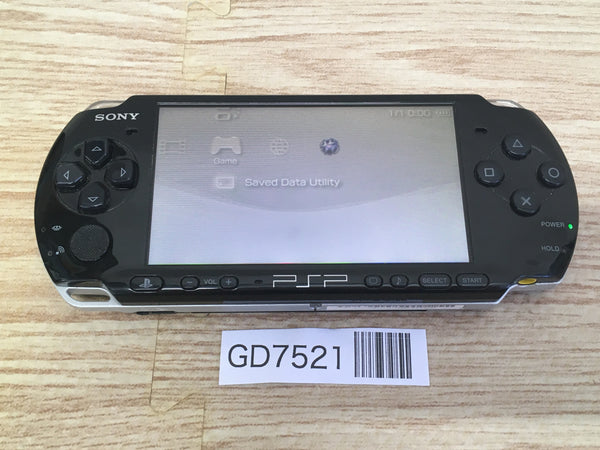 GD7521 Plz Read Item Condi PSP-3000 PIANO BLACK SONY PSP Console Japan