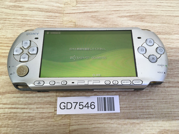 GD7546 Plz Read Item Condi PSP-3000 MYSTIC Silver SONY PSP Console Japan