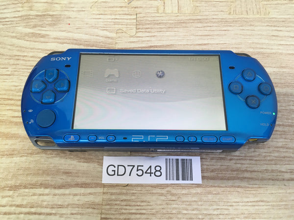 GD7548 Plz Read Item Condi PSP-3000 VIBRANT BLUE SONY PSP Console Japan