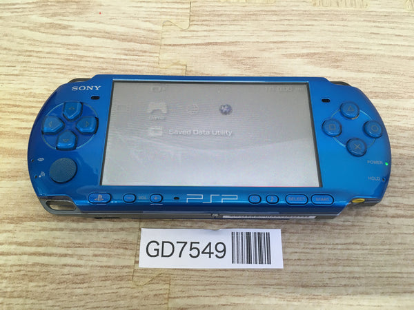 GD7549 No Battery PSP-3000 VIBRANT BLUE SONY PSP Console Japan