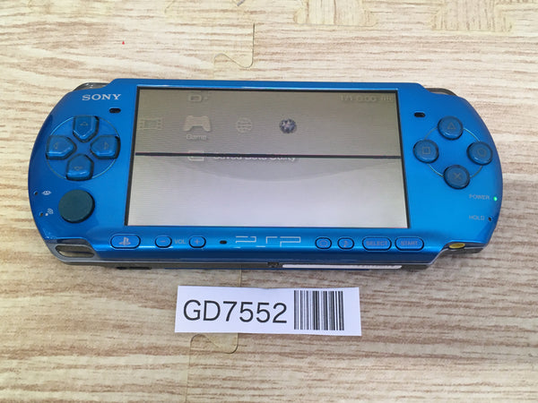 GD7552 Plz Read Item Condi PSP-3000 VIBRANT BLUE SONY PSP Console Japan