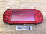 GD7559 Plz Read Item Condi PSP-3000 RADIANT RED SONY PSP Console Japan