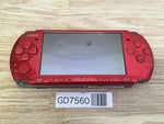 GD7560 Plz Read Item Condi PSP-3000 RADIANT RED SONY PSP Console Japan