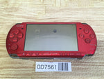 GD7561 Plz Read Item Condi PSP-3000 RADIANT RED SONY PSP Console Japan