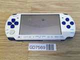 GD7569 Plz Read Item Condi PSP-3000 WHITE & BLUE SONY PSP Console Japan