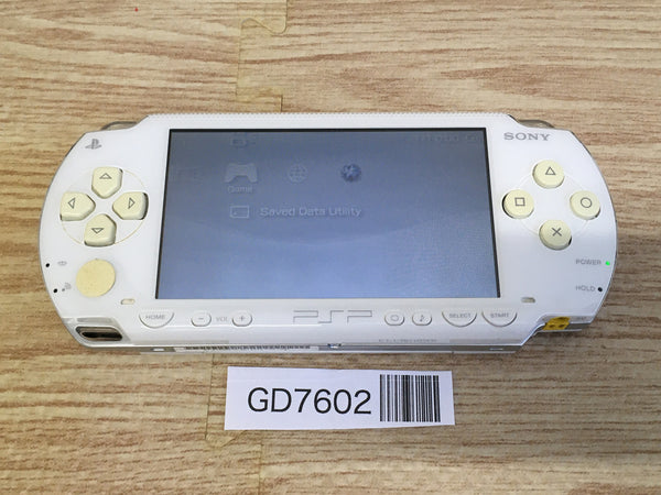 GD7602 Plz Read Item Condi PSP-1000 CERAMIC WHITE SONY PSP Console Japan