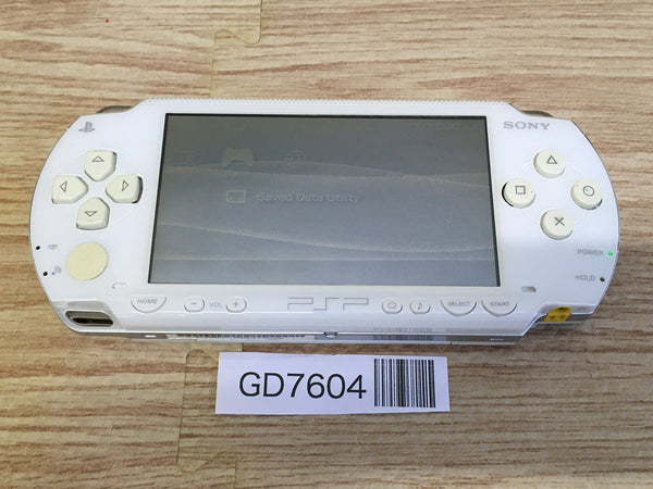 GD7604 Plz Read Item Condi PSP-1000 CERAMIC WHITE SONY PSP Console Japan