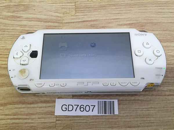 GD7607 Plz Read Item Condi PSP-1000 CERAMIC WHITE SONY PSP Console Japan