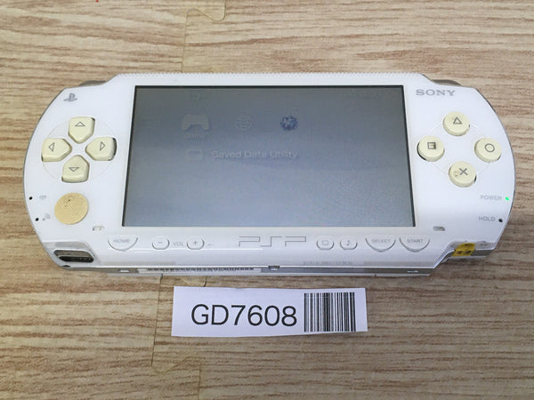 GD7608 Plz Read Item Condi PSP-1000 CERAMIC WHITE SONY PSP Console Japan