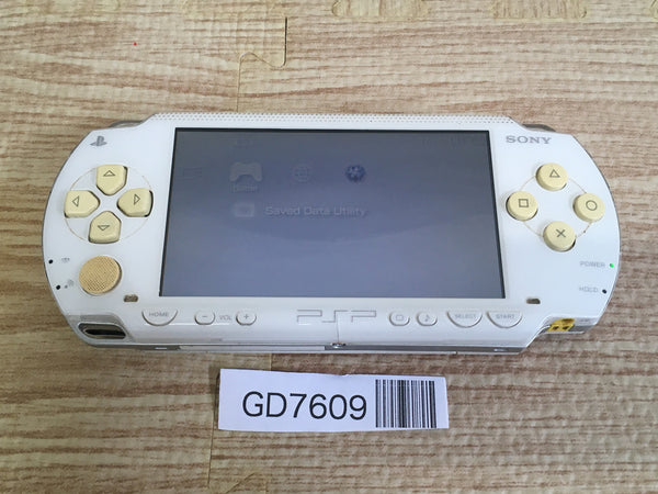 GD7609 Plz Read Item Condi PSP-1000 CERAMIC WHITE SONY PSP Console Japan