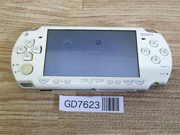 GD7623 Plz Read Item Condi PSP-2000 CERAMIC WHITE SONY PSP Console Japan