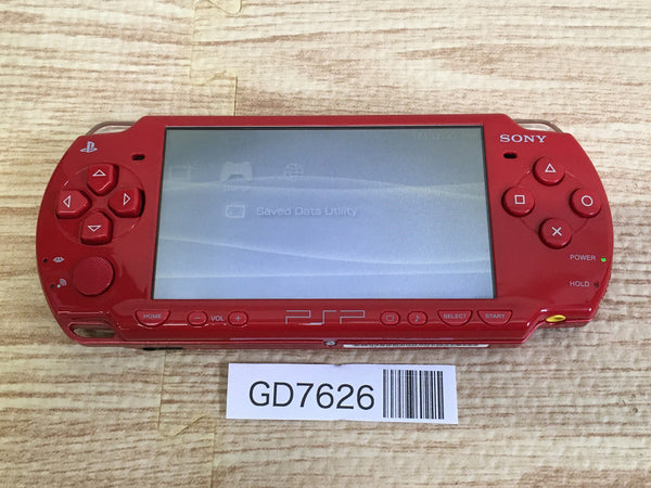 GD7626 Plz Read Item Cond PSP-2000 DEEP RED SONY PSP Console Japan