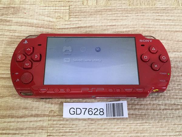 GD7628 Plz Read Item Cond PSP-2000 DEEP RED SONY PSP Console Japan